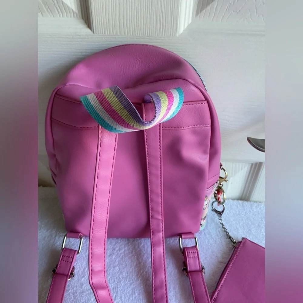 Charming Cat and Heart Print Kids Backpack